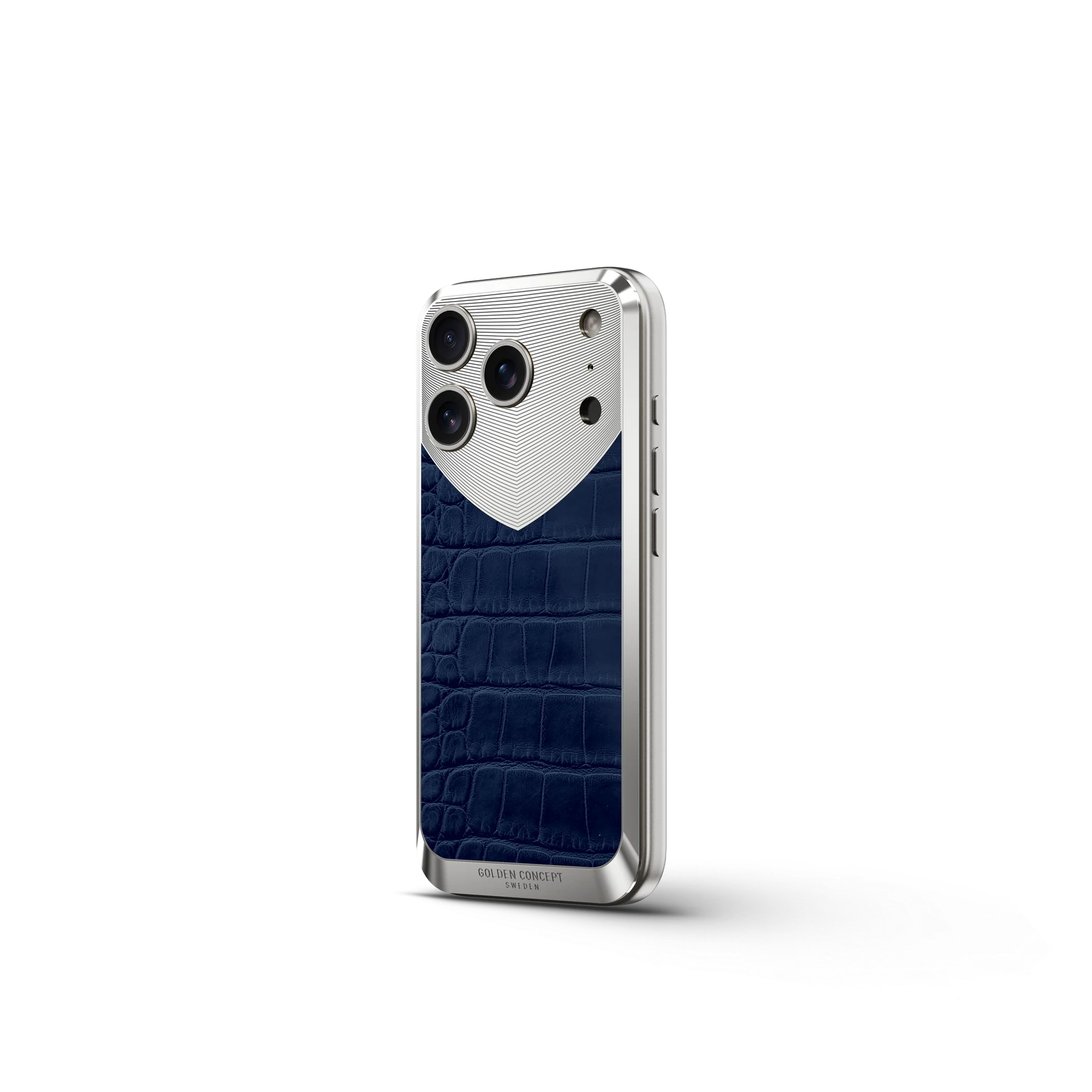 iPhone 17 Magnetic Shield &mdash; Matte Blue Alligator view 2