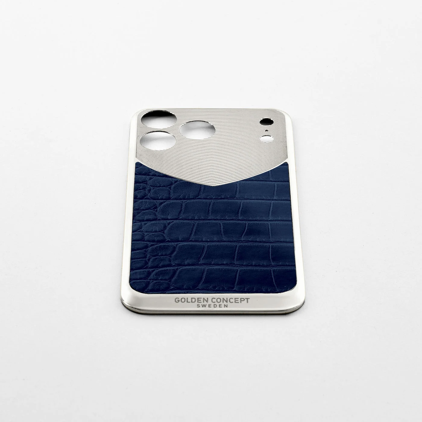 iPhone 17 Magnetic Shield &mdash; Matte Blue Alligator view 4
