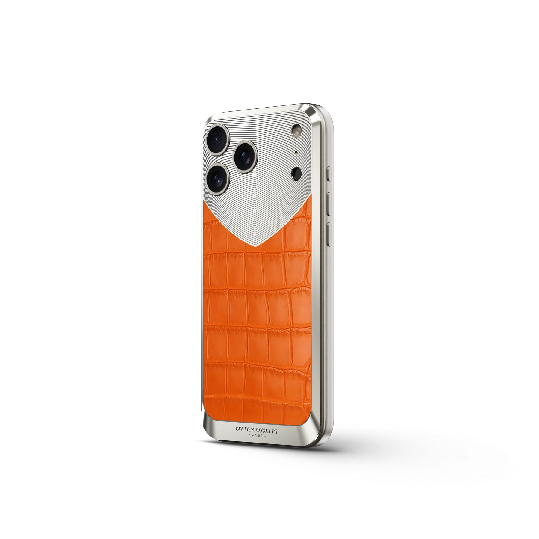 iPhone 17 Magnetic Shield &mdash; Matte Orange Alligator view 2