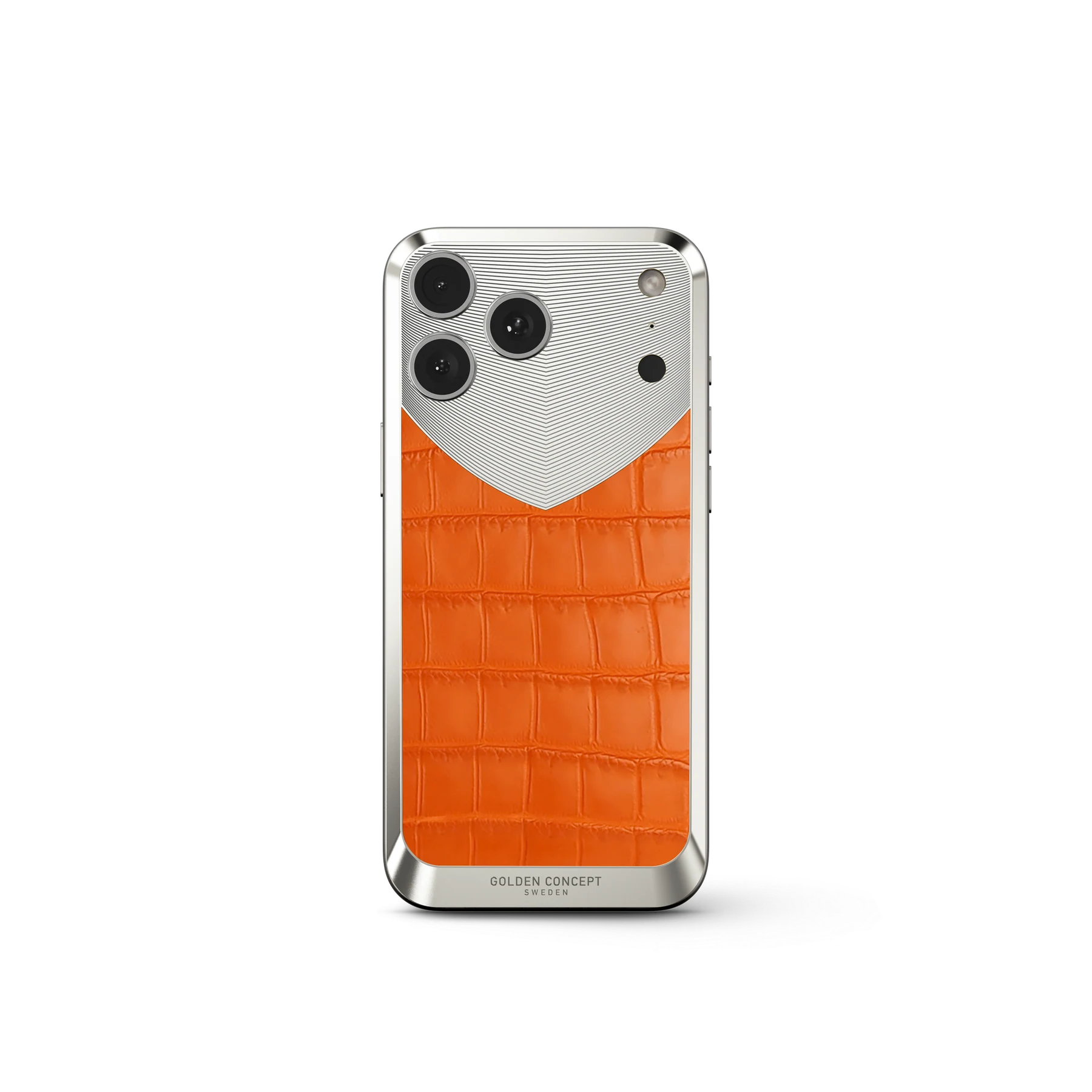 iPhone 17 Magnetic Shield &mdash; Matte Orange Alligator view 6