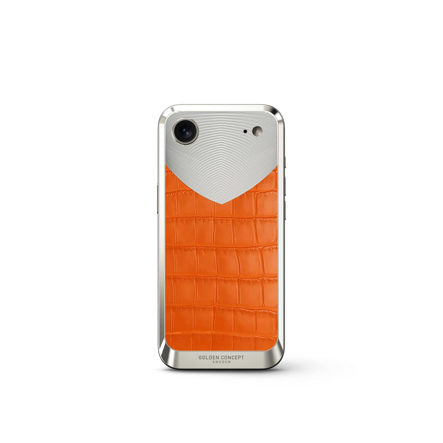 iPhone 17 Magnetic Shield &mdash; Matte Orange Alligator view 7