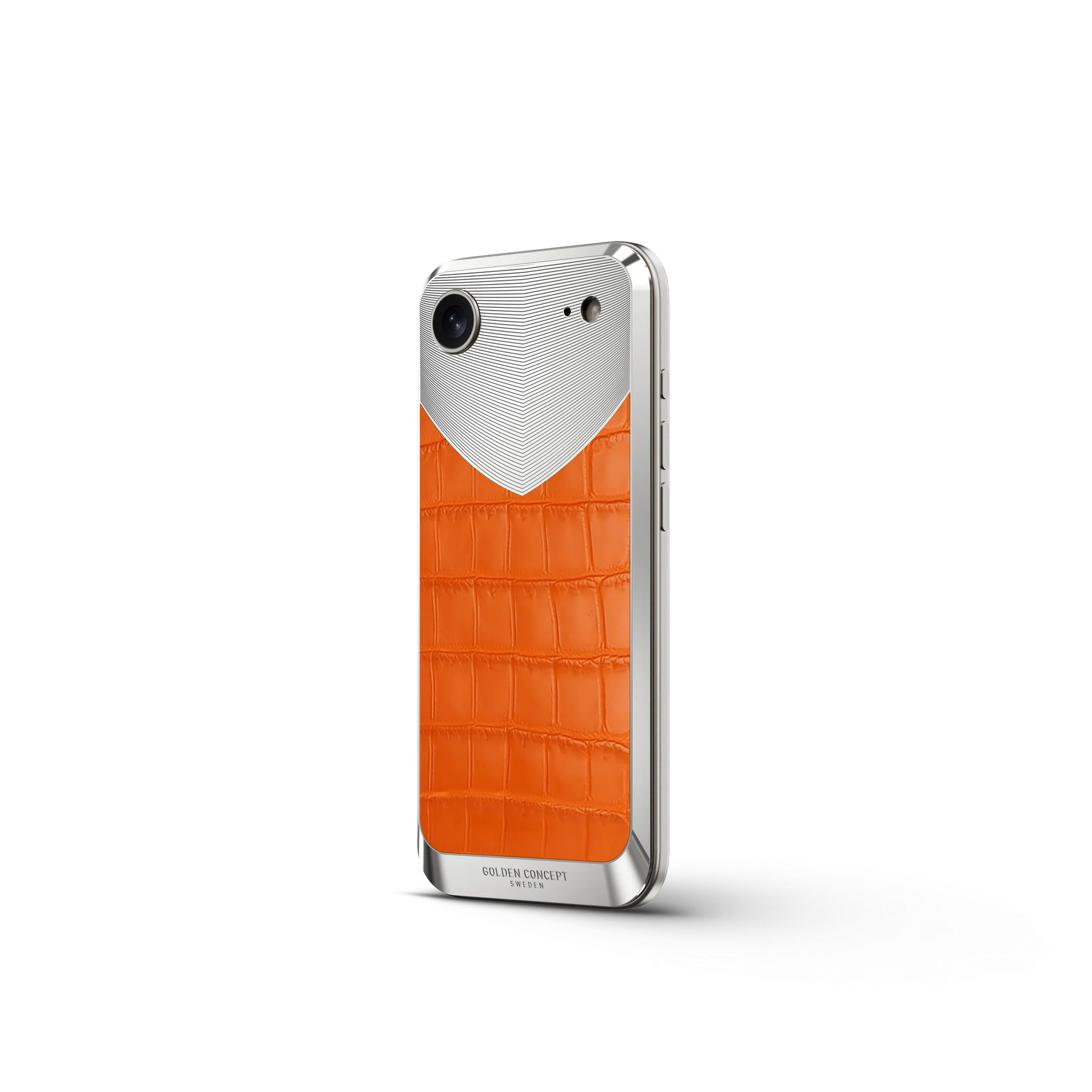 iPhone 17 Magnetic Shield &mdash; Matte Orange Alligator view 8