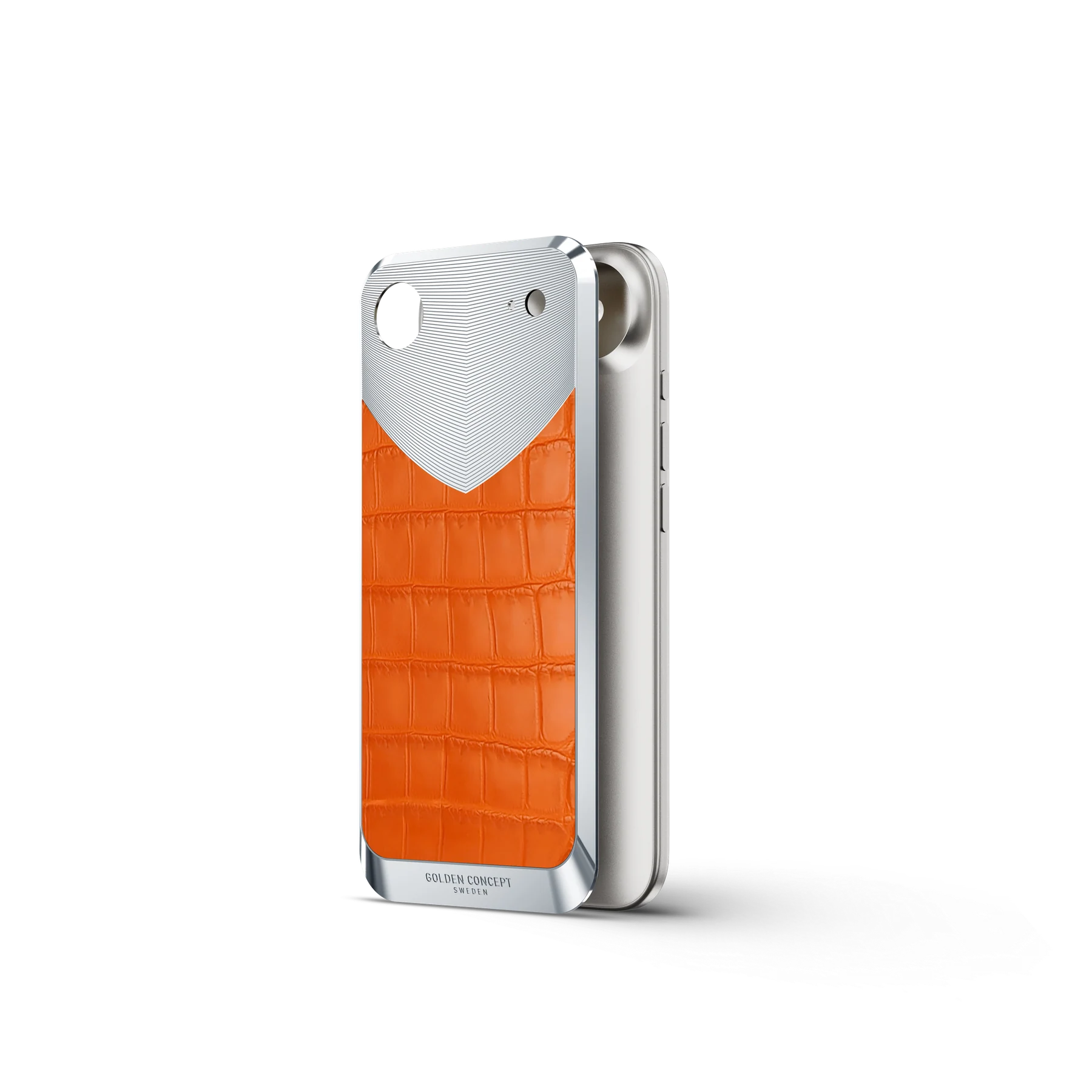 iPhone 17 Magnetic Shield &mdash; Matte Orange Alligator view 9