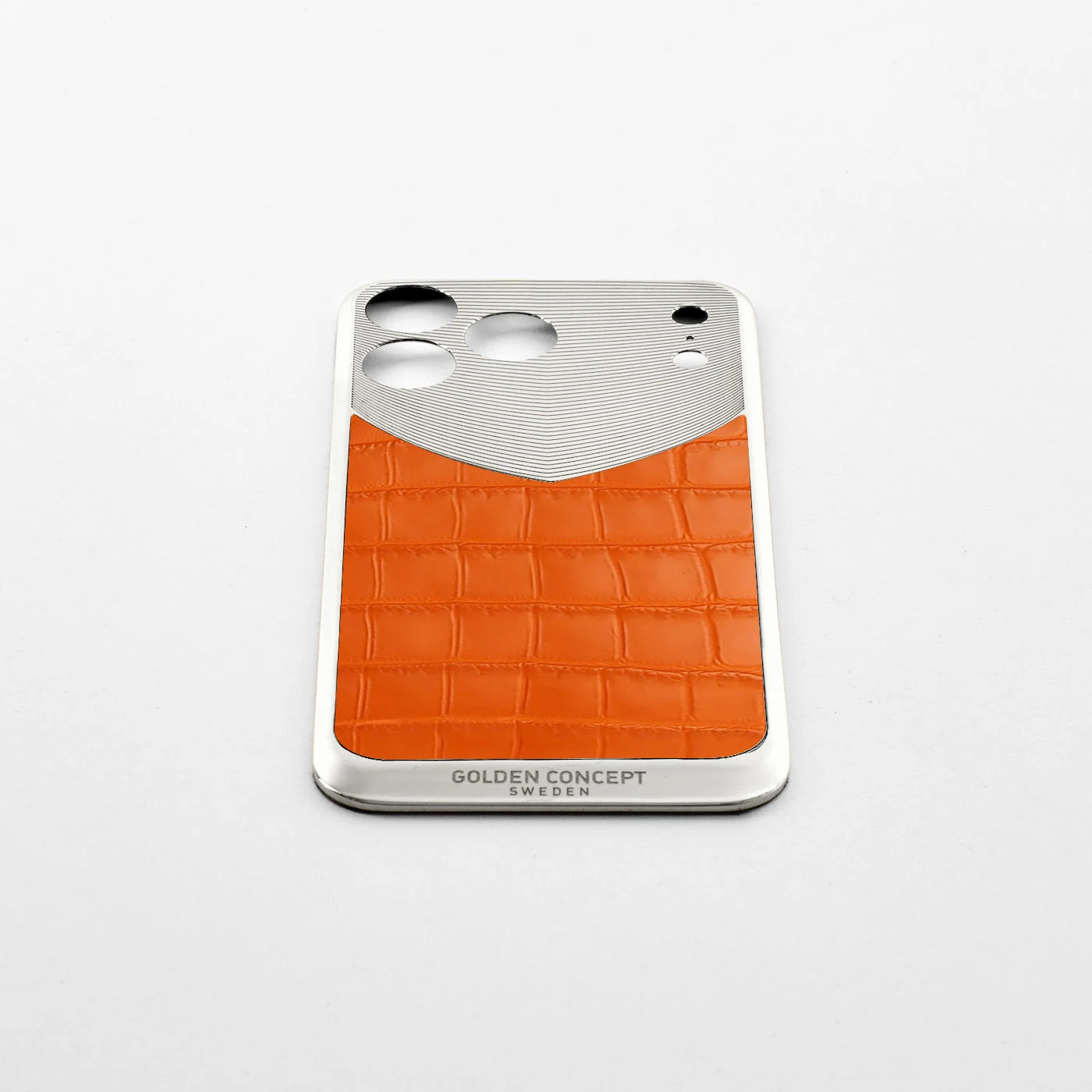 iPhone 17 Magnetic Shield &mdash; Matte Orange Alligator view 11