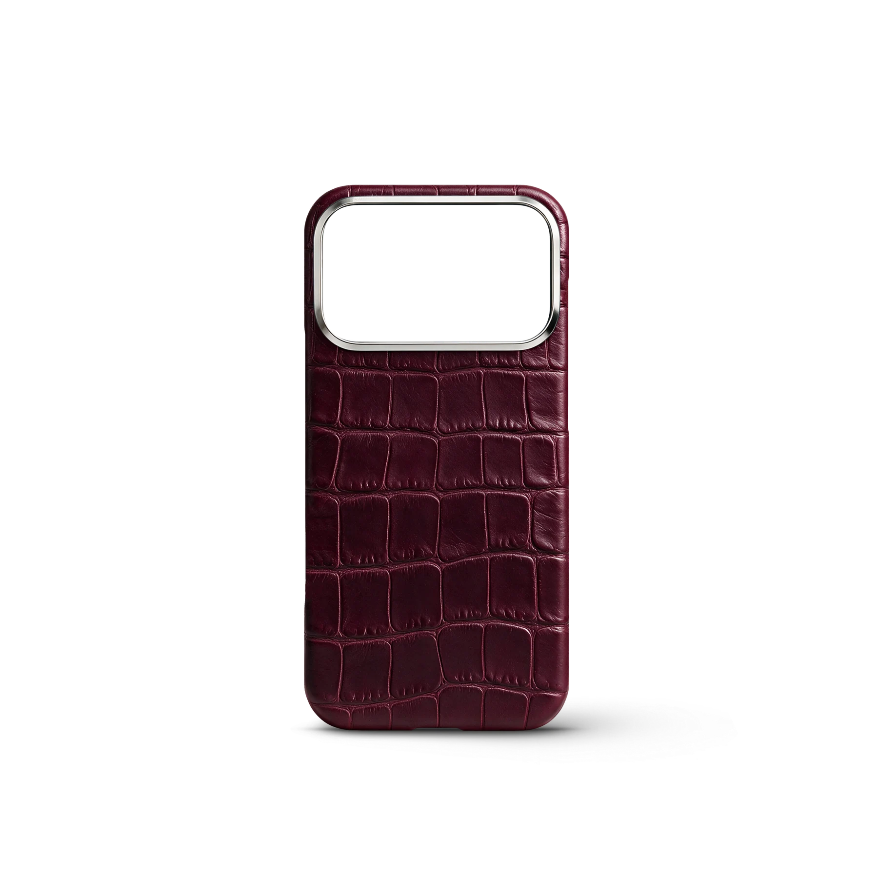 iPhone Case 18 & 17 &mdash; Alligator Burgundy