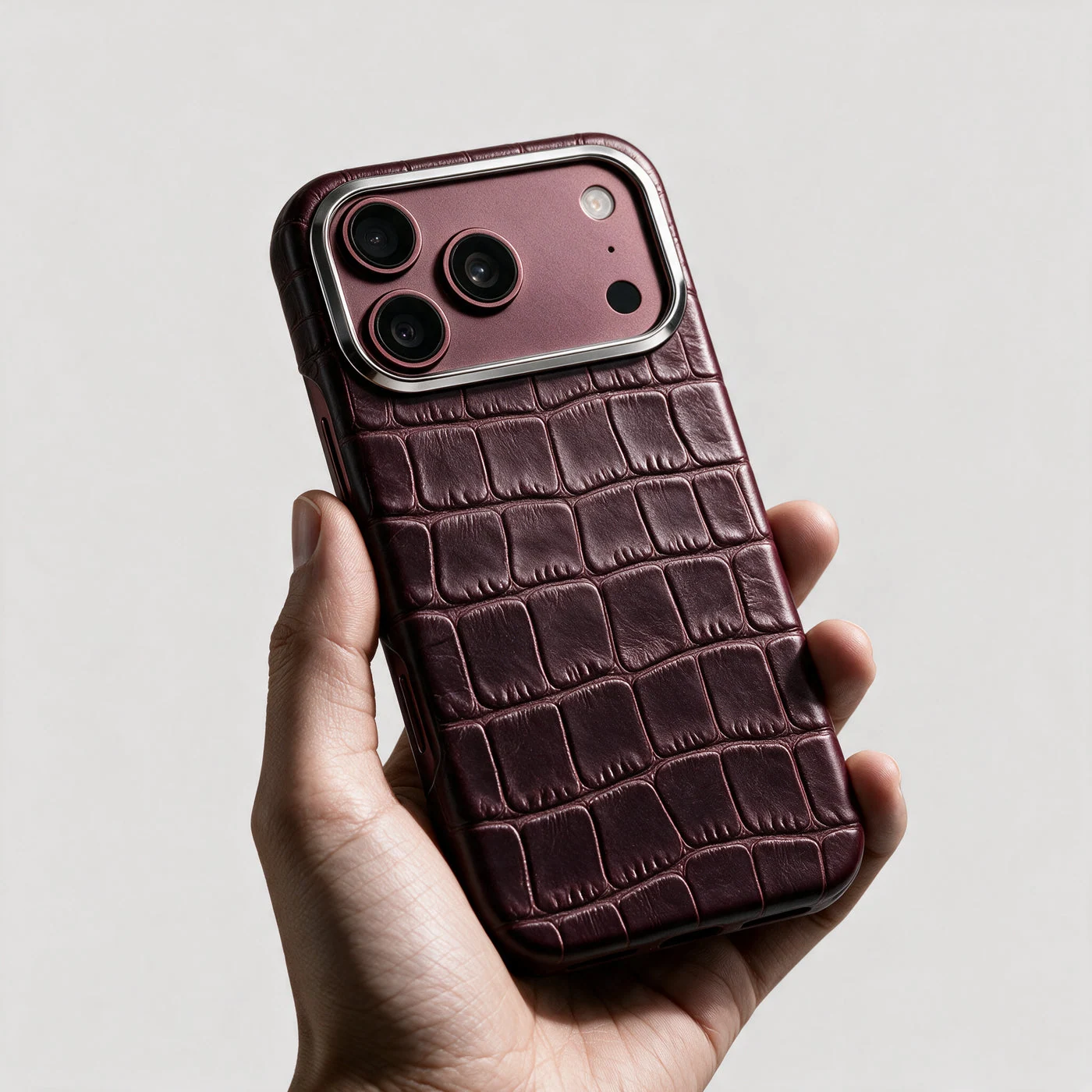iPhone Case 18 & 17 &mdash; Alligator Burgundy view 9