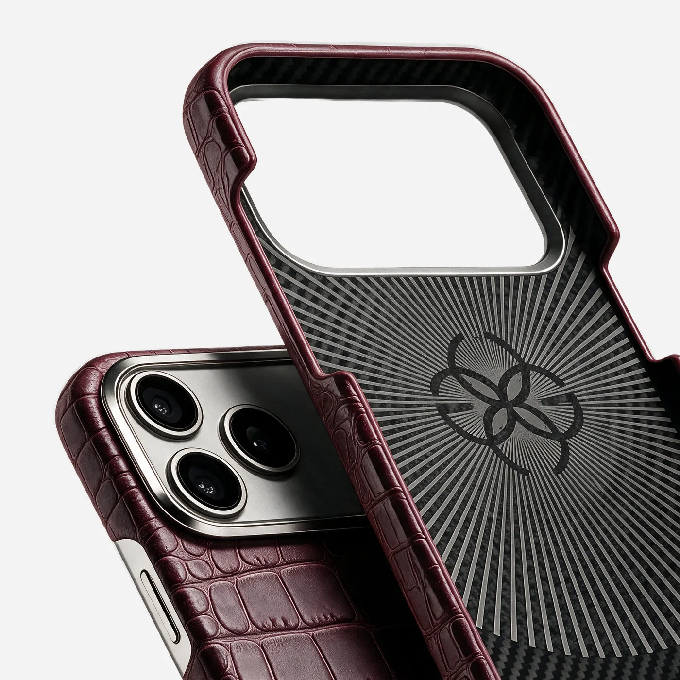 iPhone Case 18 & 17 &mdash; Alligator Burgundy view 11