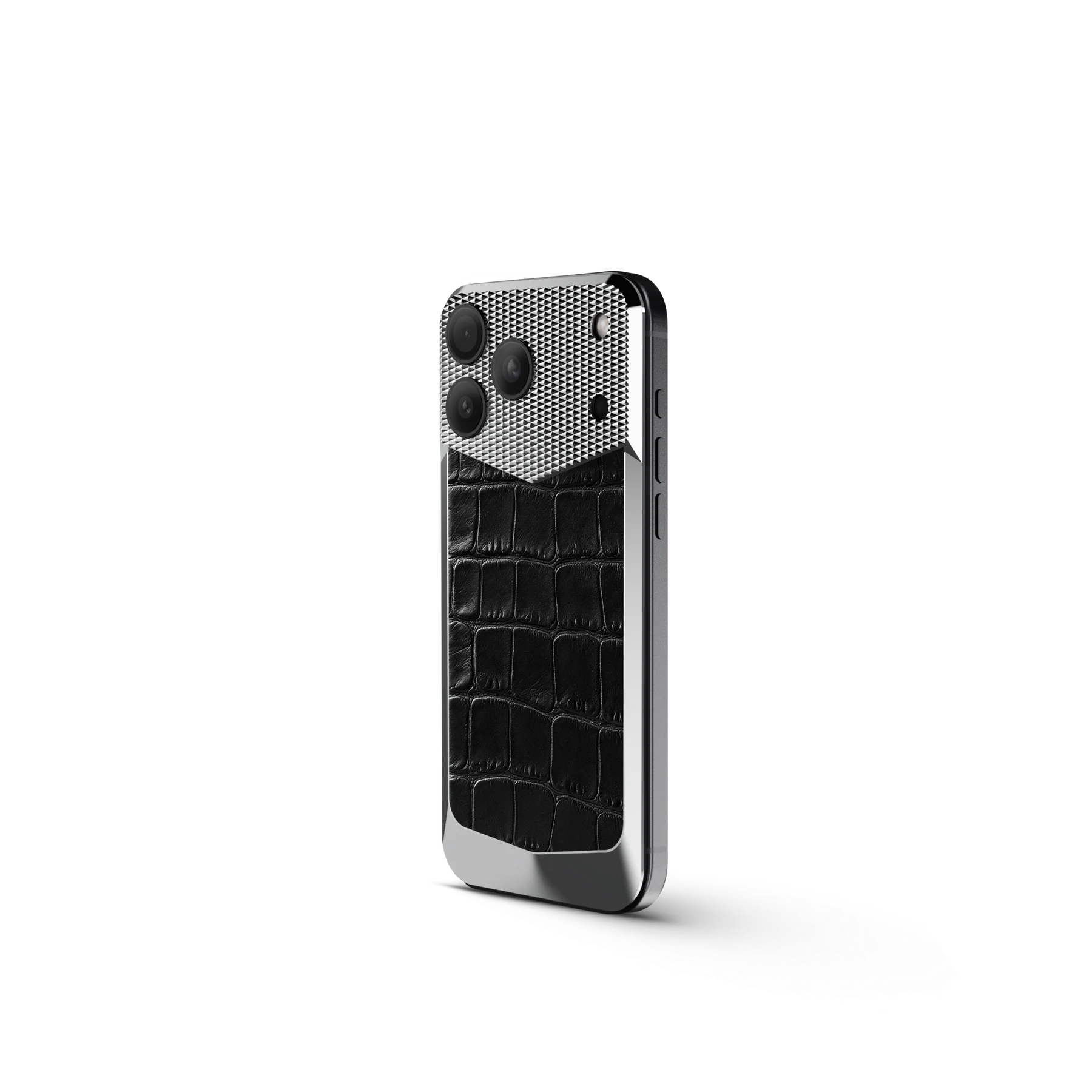 iPhone 18 EV Magnetic Shield &mdash; Black Alligator view 2