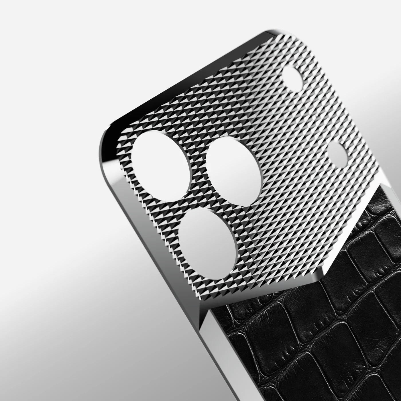 iPhone 18 EV Magnetic Shield &mdash; Black Alligator view 5