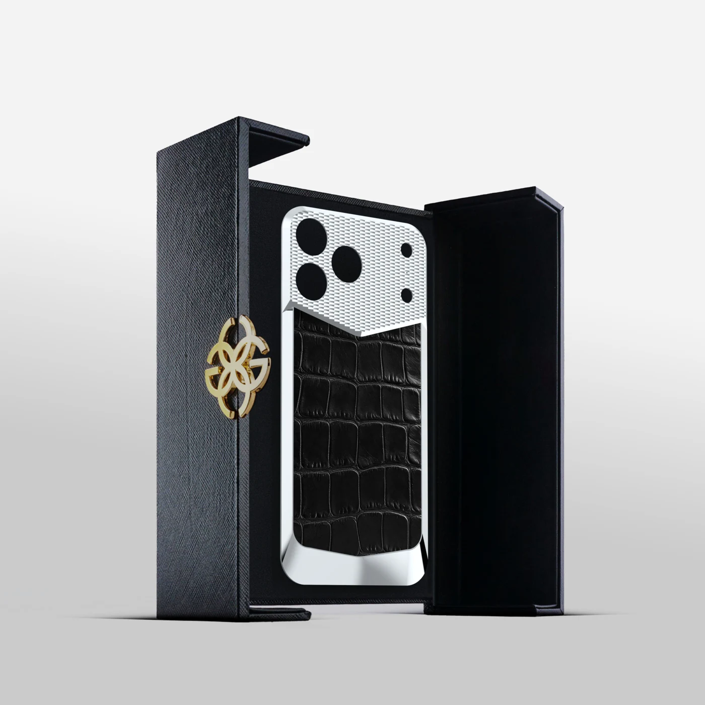 iPhone 18 EV Magnetic Shield &mdash; Black Alligator view 9