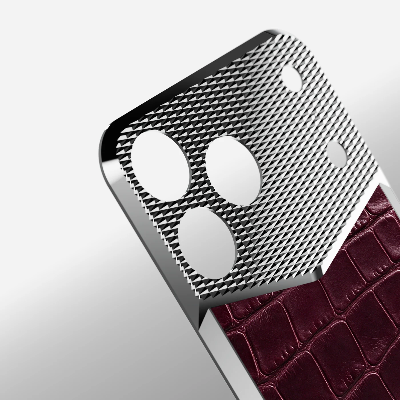 iPhone 18 EV Magnetic Shield &mdash; Burgundy Alligator view 5