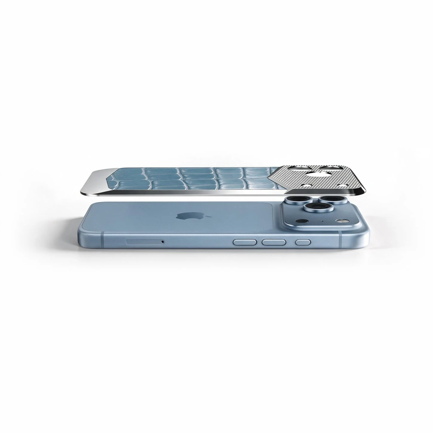 iPhone 18 EV Magnetic Shield &mdash; Light Blue Alligator view 4