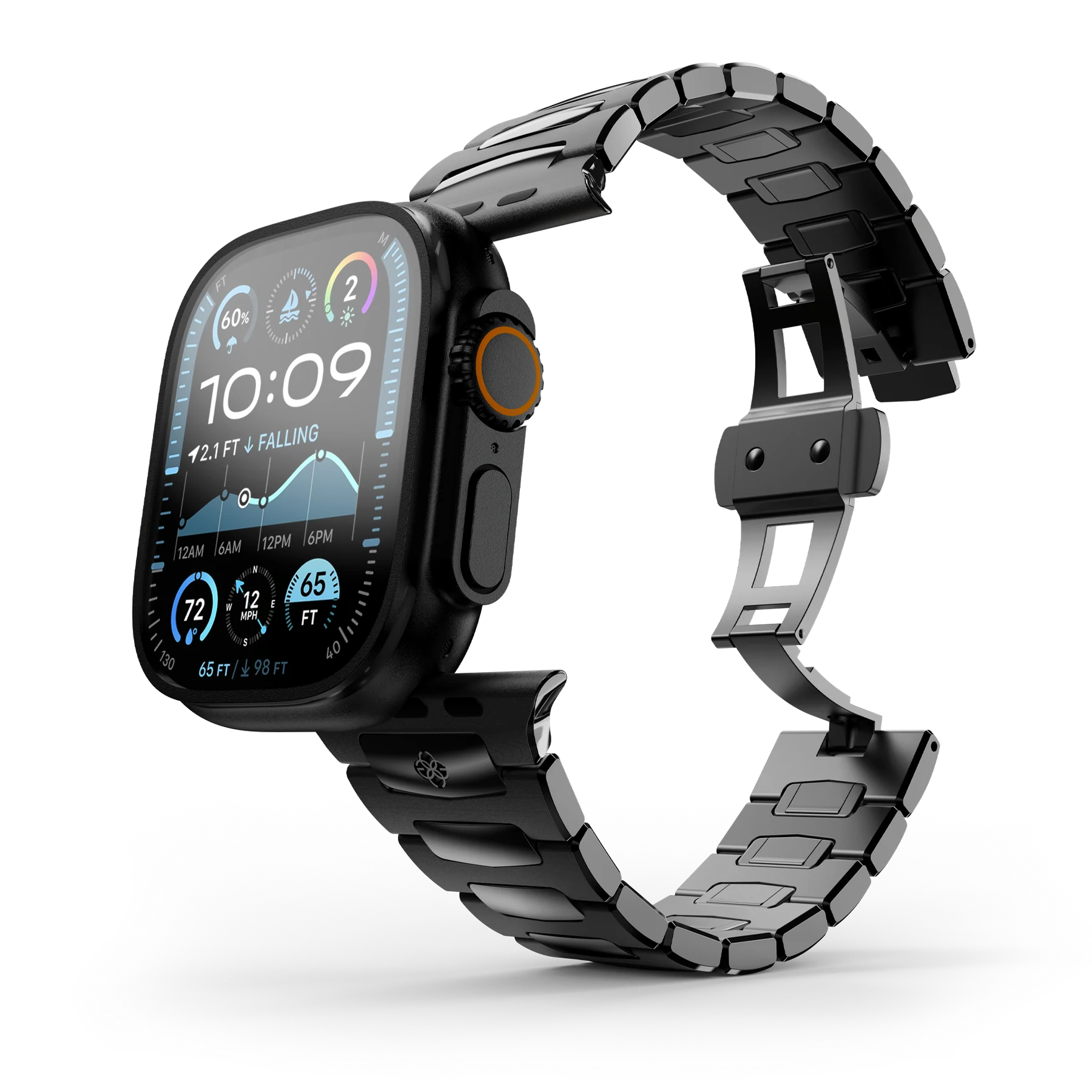 Apple Watch Strap &mdash; Royal II Black view 2